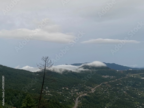 Clouds on mountains