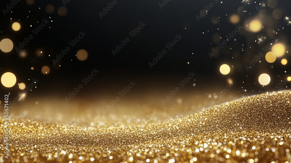 A luxurious and elegant background featuring a bed of shimmering gold glitter with out-of-focus golden bokeh lights, symbolizing celebration, glamour, wealth, success, and magic. A luxurious and elegant background featuring a bed of shimmering gold glitter with out-of-focus golden bokeh lights, symbolizing celebration, glamour, wealth, success, and magic.