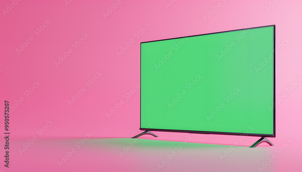 modern room in the house TV with a green screen. Back or rearview. Leisure concept. modern room in the house TV with a green screen. Back or rearview. Leisure concept.