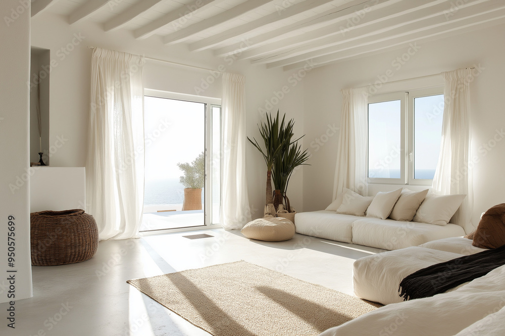 Fototapeta premium minimalistic Mediterranean interior design