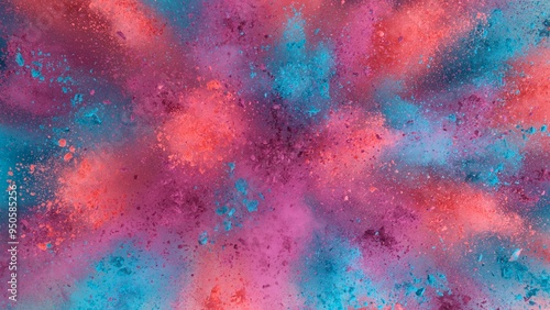 Colored powder explosion , ...