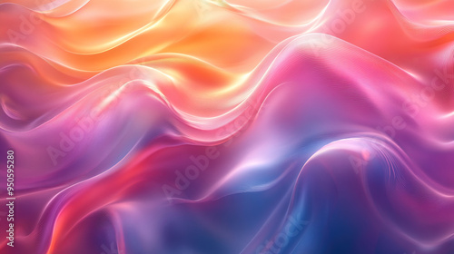 Wallpaper Mural Abstract background with flowing, colorful, neon, wavy, gradient, patterns and textures. Torontodigital.ca