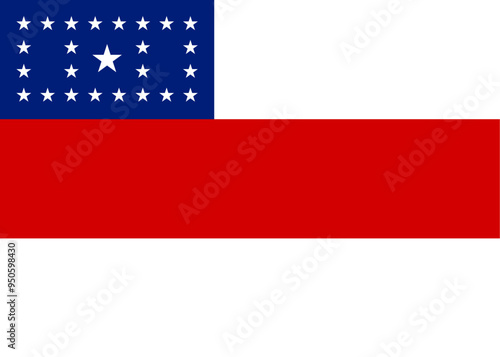 Flag of Amazonas state (Federative Republic of Brazil) 