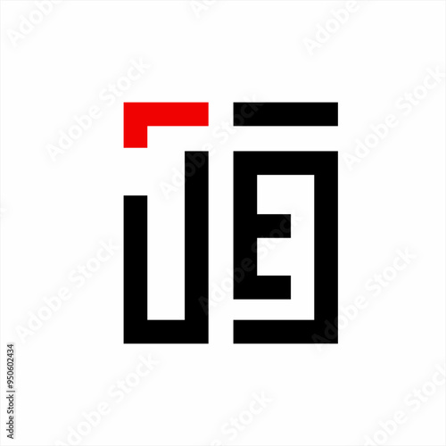 JES logo design is simple geometric with a cross symbol in the negative space.