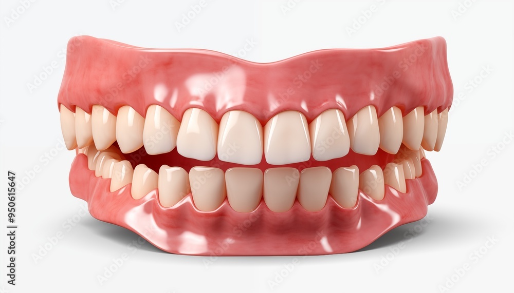 teeth isolated on white