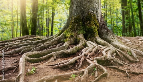 tree roots deep and wide strong and sustainable growth nature