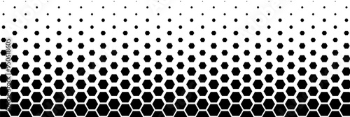 Hexagonal Geometric Technology Background. Halftone Hexagonal Retro Simple Pattern. vector