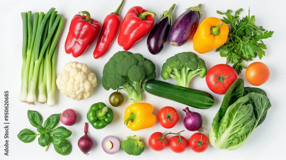 Fresh vegetables on a white background, set of vegetables, healthy food, World Vegetarian Day Fresh vegetables on a white background, set of vegetables, healthy food, World Vegetarian Day