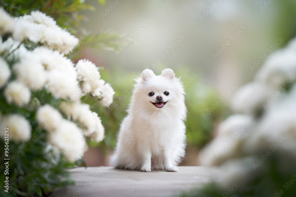 Fototapeta premium India flores blancas