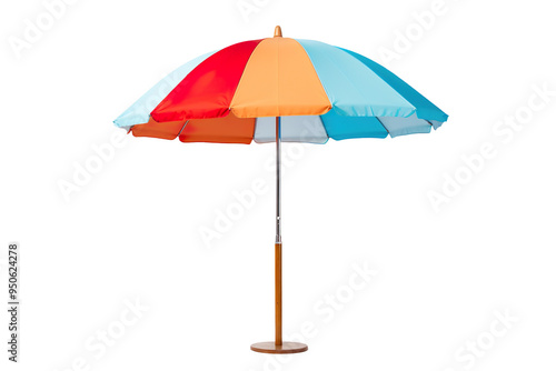 Beach Umbrella isolated on clear white background