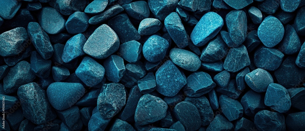 A Close-Up of Blue Pebbles Creating a Calming and Natural Textured Pattern A Close-Up of Blue Pebbles Creating a Calming and Natural Textured Pattern