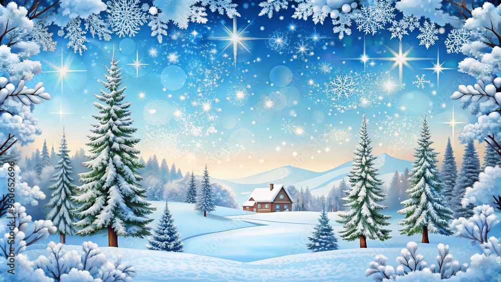 Fototapeta premium snow+borders