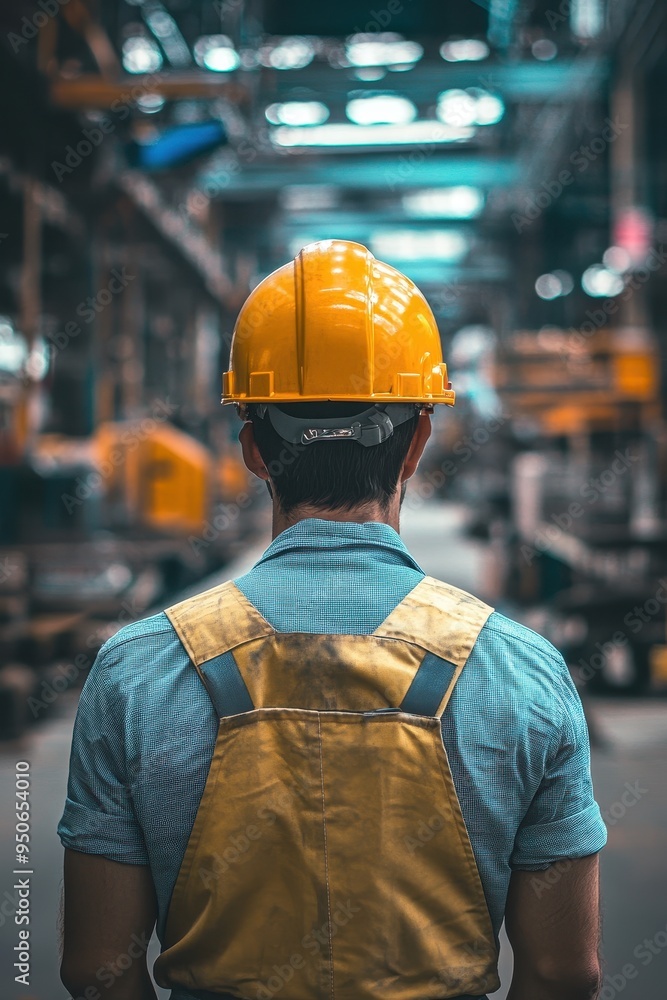 Worker in Industrial Warehouse Worker in Industrial Warehouse