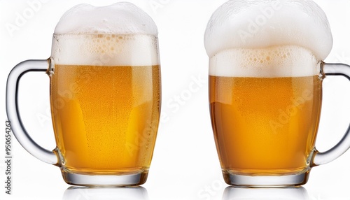 detailed illustration of a frothy beer mug overflowing with bubbles perfect for beer themed designs with transparent background