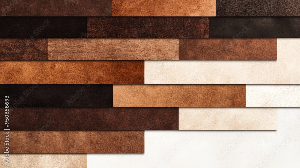 A seamless arrangement of earthy brown shades, natural and warm, displayed as a rustic color palette swatch, isolated on a white background for clarity A seamless arrangement of earthy brown shades, natural and warm, displayed as a rustic color palette swatch, isolated on a white background for clarity