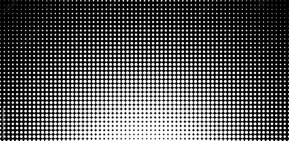 Black halftone gradient dot patterns background Black halftone gradient dot patterns background