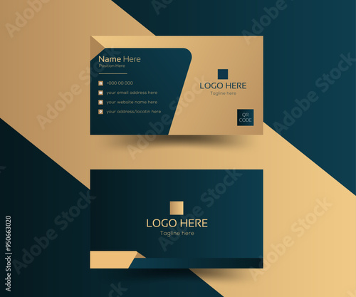 Simple and modern abstract creative clean Corporate Business Card Layout template