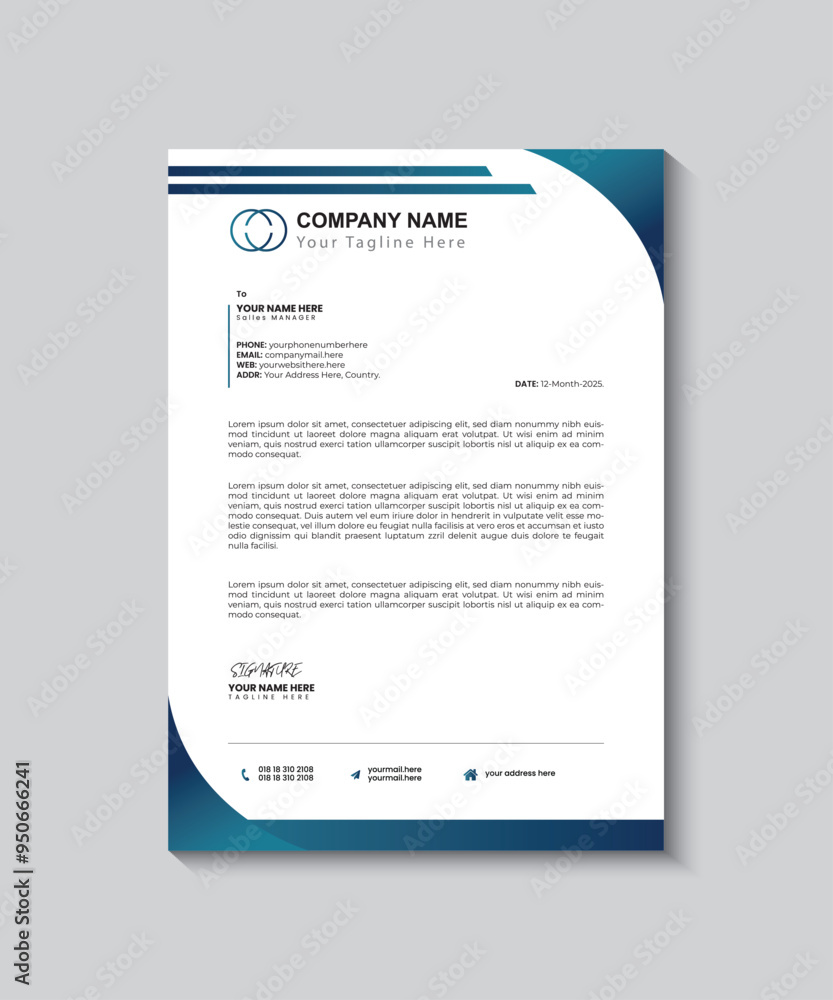 Business Letterhead Pad Design Template Business Letterhead Pad Design Template