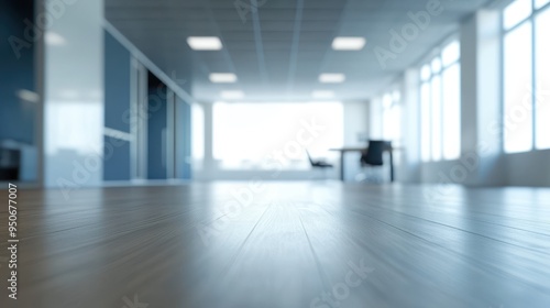 Wallpaper Mural Modern and Minimalist Office Interior with Blurred Background Torontodigital.ca