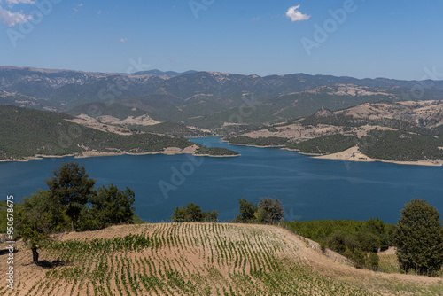Vezirköprü Şahinkaya Canyon taken from a far, horizontal, Turkey. Vezirköprü Şahinkaya Canyon view Turkey, Samsun.