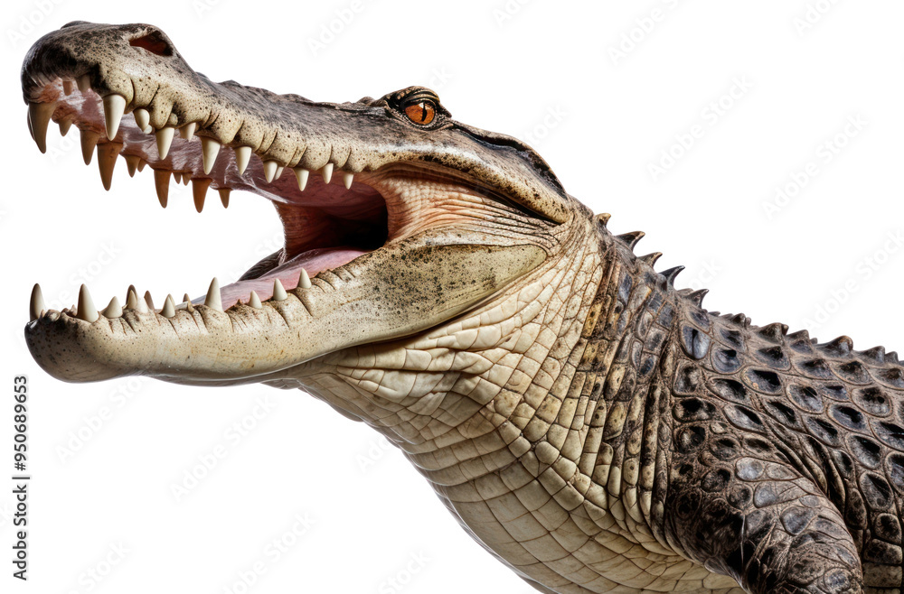 Fototapeta premium PNG Crocodile open mouth crocodile dinosaur reptile.