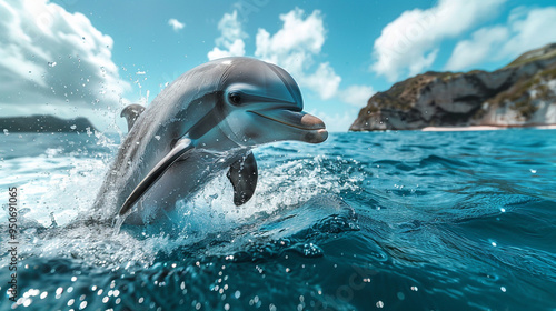 dolphin jumping out of water