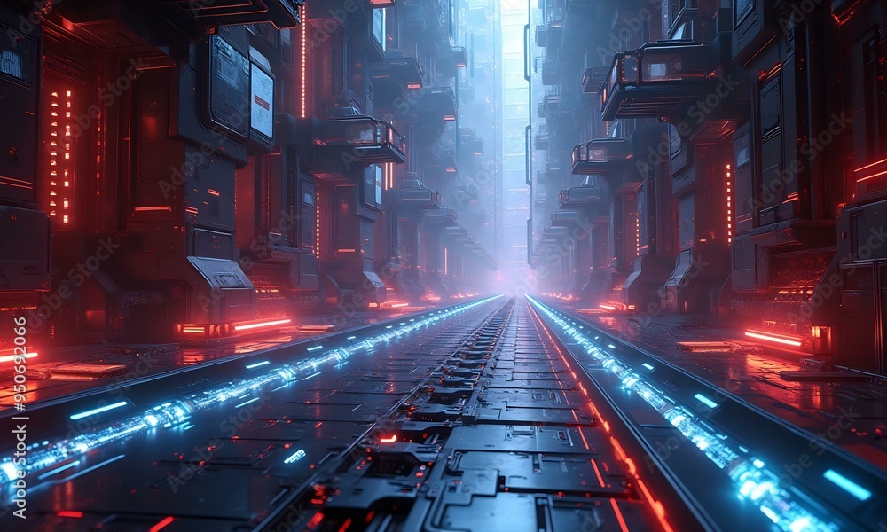 Naklejka premium Digital world metaverse technology