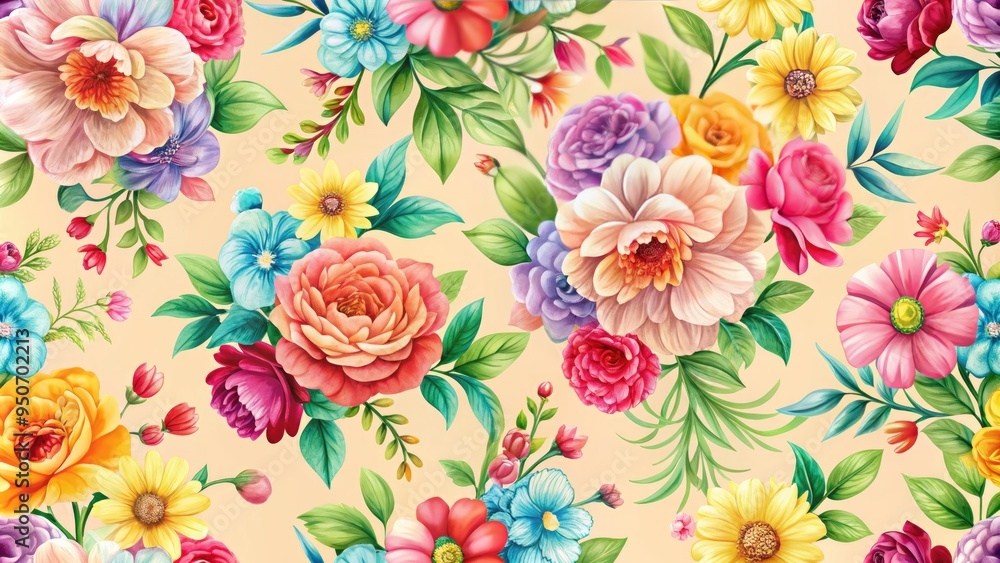 Vibrant floral patterns bloom against a soft, pastel-hued background, blending nature and artistry with effortless elegance. Vibrant floral patterns bloom against a soft, pastel-hued background, blending nature and artistry with effortless elegance.