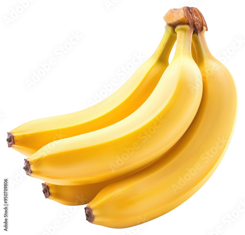 PNG Fresh ripe yellow bananas bunch photo