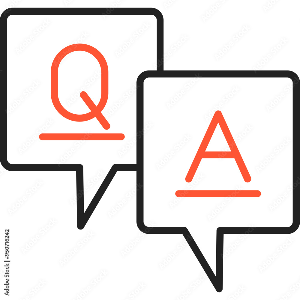 Question And Answer Vector Icon Design Question And Answer Vector Icon Design