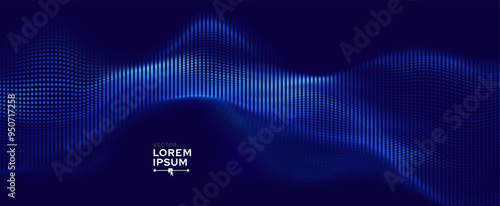 Abstract Digital EQ Equalizer. Sound Wave Design Element. Speaking Sound Wave Vector Illustration. Artificial Intelligence AI Assistant Voice Visualization.
