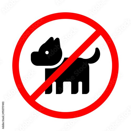 Kein Zutritt für Hunde/Haustiere Schild rund