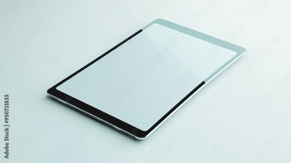 A Modern Tablet Computer With Blank Screen A Modern Tablet Computer With Blank Screen