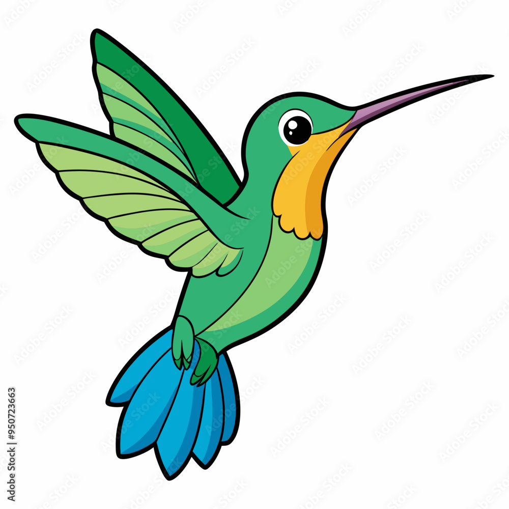 Obraz premium hummingbird and flower