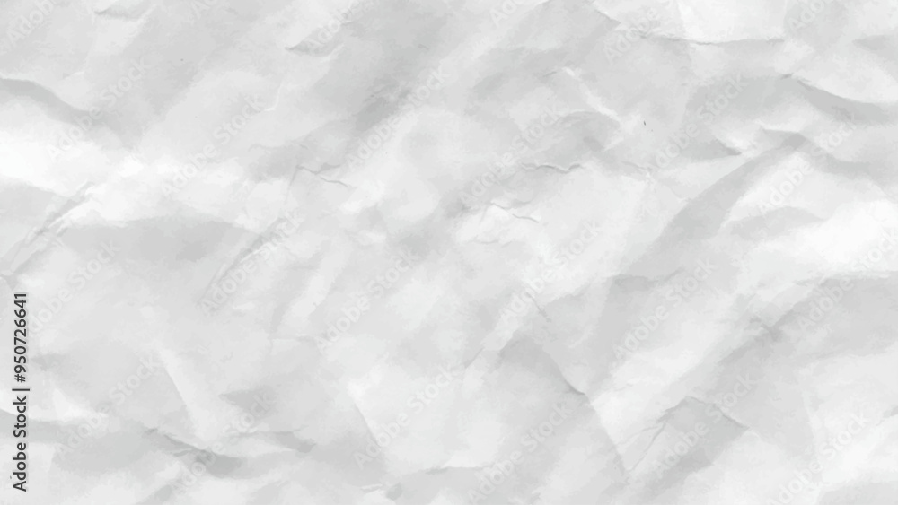 Obraz premium Crumpled white paper background texture, Background of crumpled white paper texture