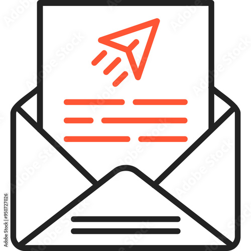 Send Mail Vector Icon Design