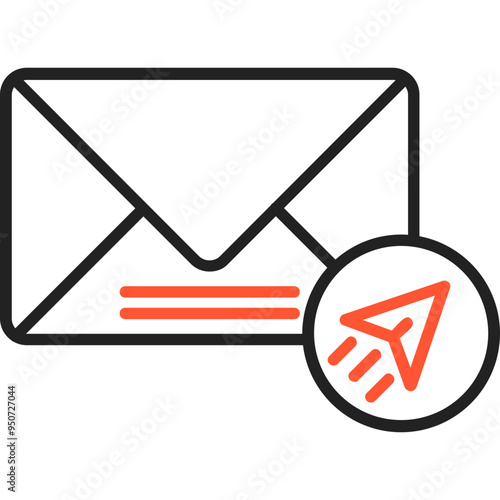 Send Mail Vector Icon Design