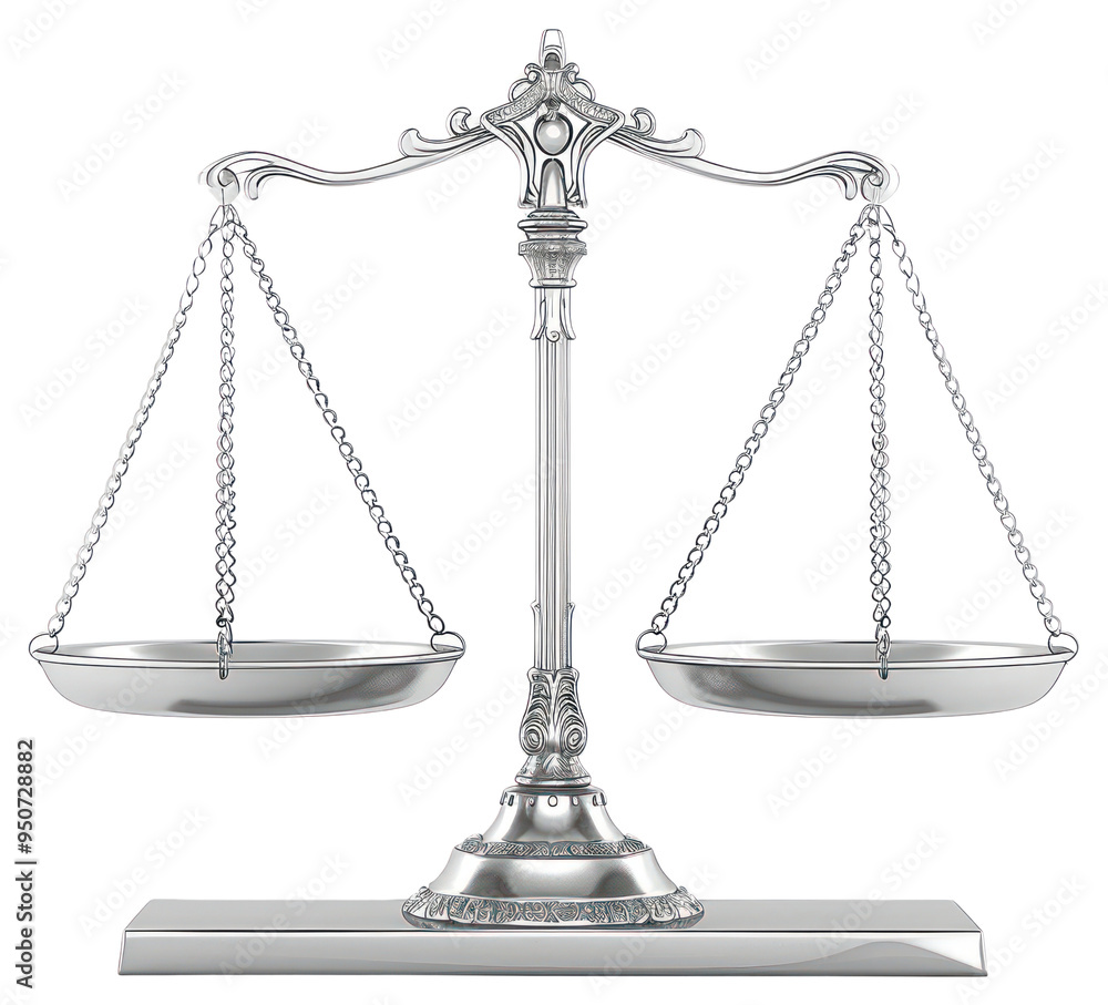 PNG Elegant silver balance scale PNG Elegant silver balance scale