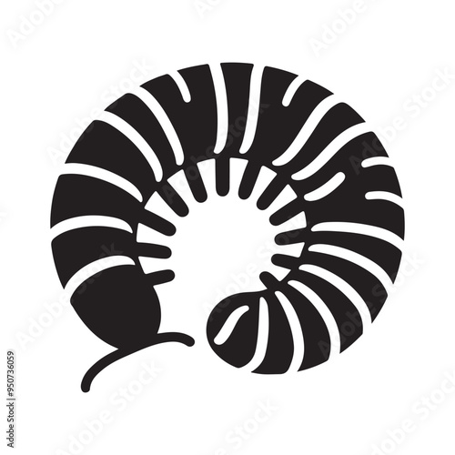 Centipede Silhouette Vector Illustrations for Graphic Design Projects