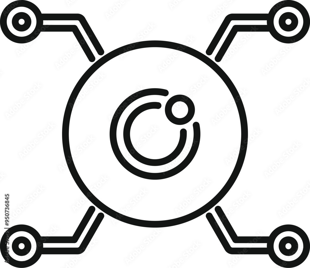 This vector icon represents a cryptocurrency coin, symbolizing electronic money transfer in a blockchain powered system This vector icon represents a cryptocurrency coin, symbolizing electronic money transfer in a blockchain powered system