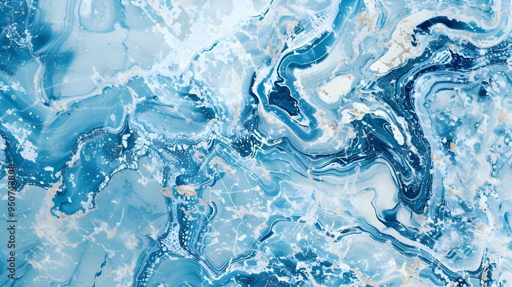 Naklejka premium bright cerulean color marble background, smooth and contemporary