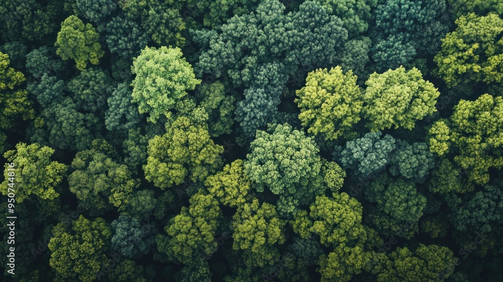 Aerial View of a Dense Green Forest Canopy Aerial View of a Dense Green Forest Canopy