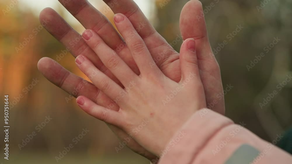 A close-up shot of an adult hand gently placed on a child s hand, symbolizing care, protection, and connection. The image captures a tender moment of warmth and affection A close-up shot of an adult hand gently placed on a child s hand, symbolizing care, protection, and connection. The image captures a tender moment of warmth and affection