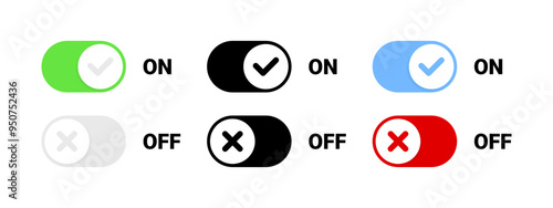 Switches are on or off. Buttons Switches