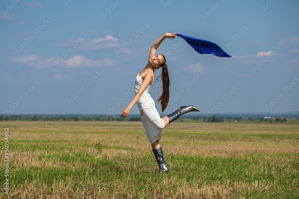 Full body portrait of a young beautiful brunette woman Full body portrait of a young beautiful brunette woman