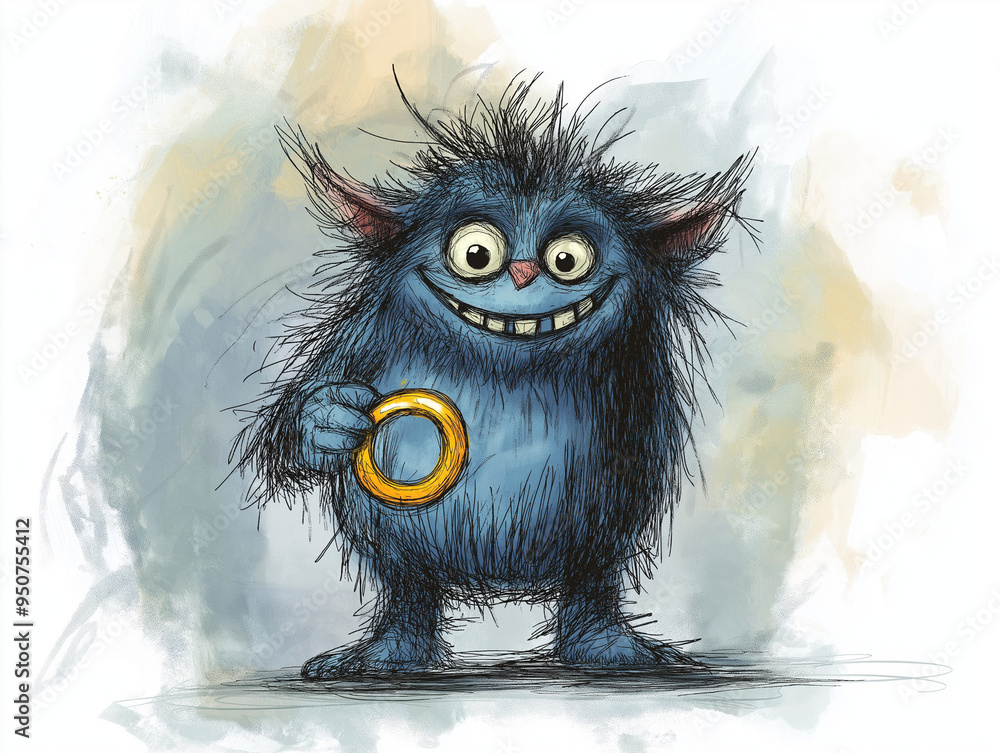 Cute Troll with Ring Cute Troll with Ring