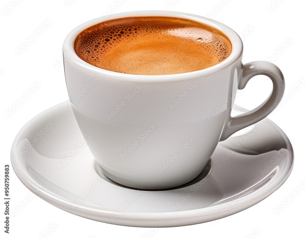 Obraz premium PNG A cup of Espresso espresso beverage saucer.