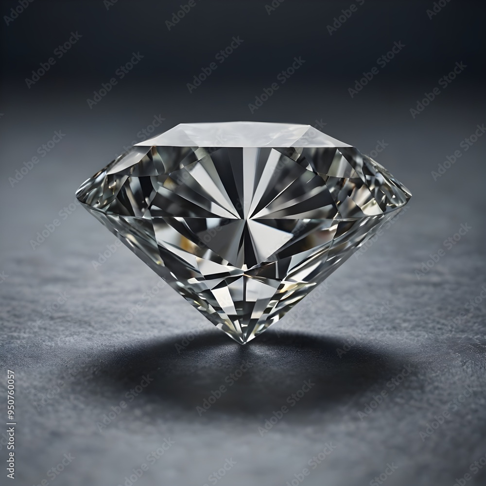 A grey diamond. grey background A grey diamond. grey background