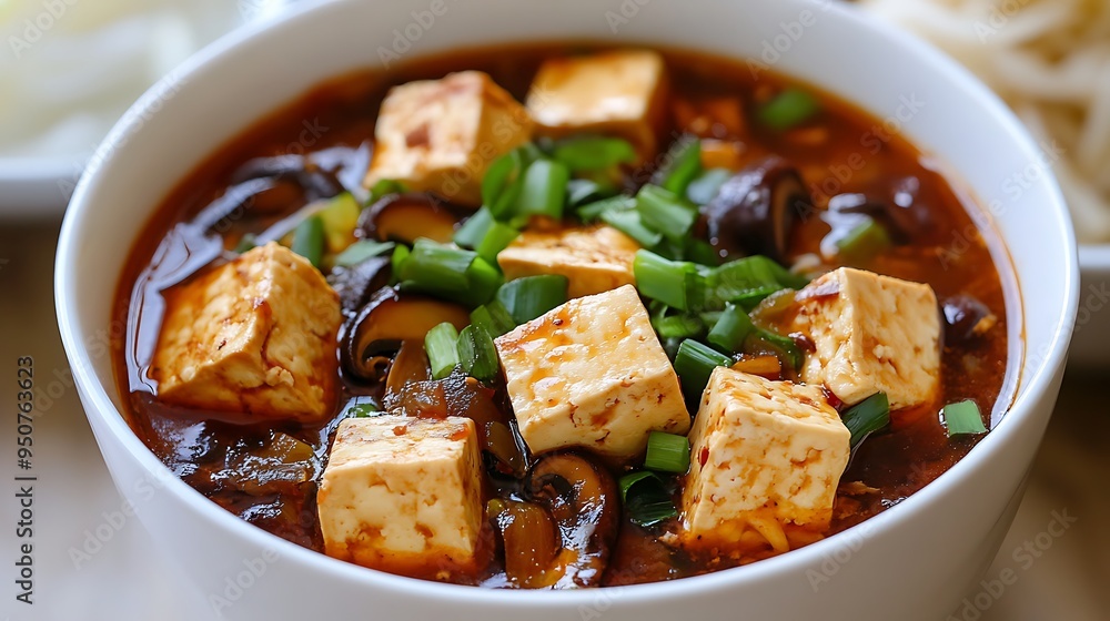 Delicious Bowl of Hot and Sour Soup with Fresh Ingredients and Aromatic Spices Delicious Bowl of Hot and Sour Soup with Fresh Ingredients and Aromatic Spices