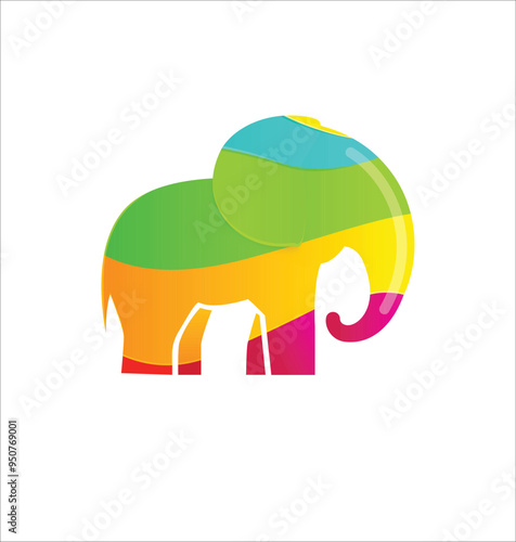 Elephant logo icon designs template. Vector illustration